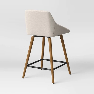 Timo Swivel Counter Height Barstool With Wood - Threshold™ - Image 3