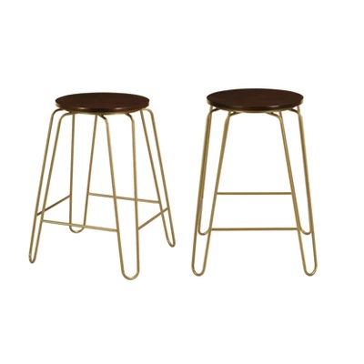 Set Of 2 24" Winston Counter Height Barstools - Carolina Chair & Table - Image 3
