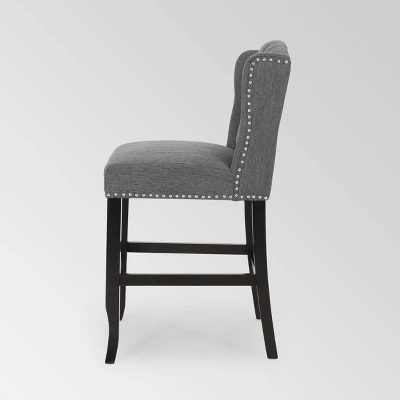 Set Of 2 Foxcroft Wingback Counter Height Barstools - Christopher Knight Home - Image 7