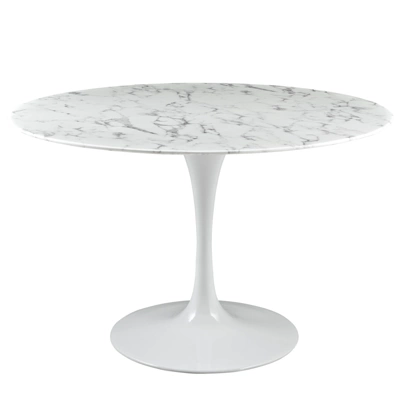 Lippa Round Artificial Marble Dining Table - Modway - Image 8