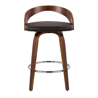 Set Of 2 Grotto Upholstered Counter Height Barstools - Lumisource - Image 5