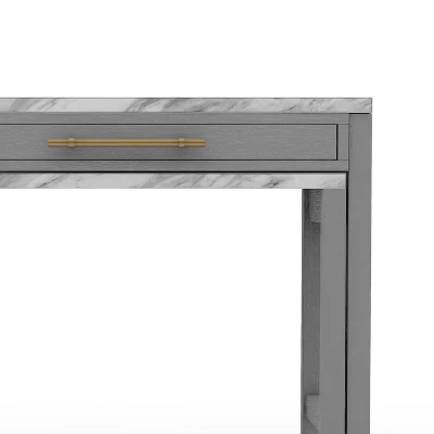 39" Gardenside Rectangle Nested Counter Height Dining Tables White/Light Gray - HOMES: Inside + Out - Image 4