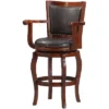 Jones Memory Swivel Barstool Cherry/Brown - Boraam