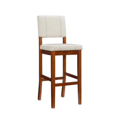 Milano Padded Barstool Upholstered Seat & Back - Linon - Image 9