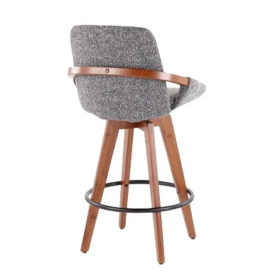 Cosmo Mid-Century Modern Modern Counter Height Barstool - LumiSource - Image 2