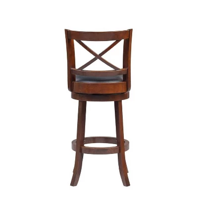 Georgia Swivel Barstool Hardwood Cappuccino - Boraam - Image 3