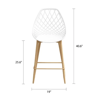 Set Of 2 Kurv Counter Height Barstool - Jamesdar - Image 4