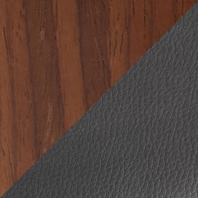 Set Of 2 Cassis Upholstered Barstool Gray/Walnut - Lumisource - Image 7