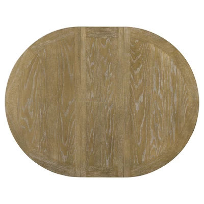 5 PCS Extendable Wood Dining Table Set With Round Table And 4 Upholstered Chairs-ModernLuxe - Image 9