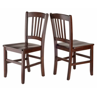 3pc Perrone Drop Leaf Dining Table Set With Slat Back Chair Walnut - Winsome - Image 12