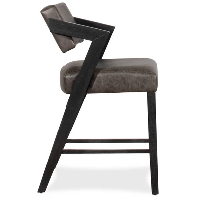 Snyder Counter Height Barstool Black/Gray - Hillsdale Furniture - Image 4