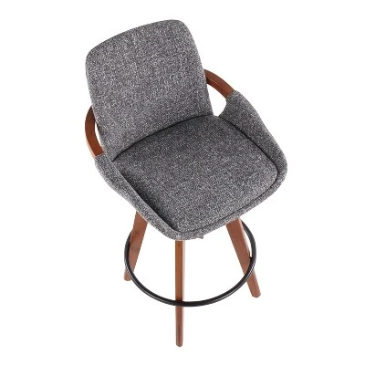 Cosmo Mid-Century Modern Modern Counter Height Barstool - LumiSource - Image 5