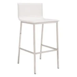 29.5" Elegant Slim Barstool White - ZM Home