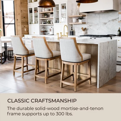 Maven Lane Vienna Swivel Kitchen Counter Stool - Image 3