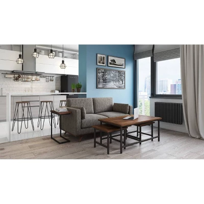 Kendall Metal Barstool With Wood - WyndenHall - Image 7