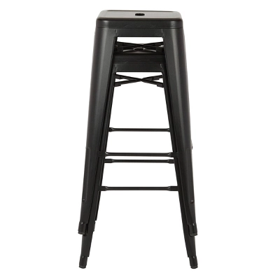 Set Of 2 30" Bristow Antique Metal Barstool - OSP Home Furnishings