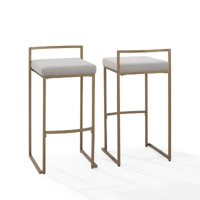 Set Of 2 Harlowe Barstools - Crosley - Image 11