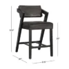 Snyder Counter Height Barstool Black/Gray - Hillsdale Furniture