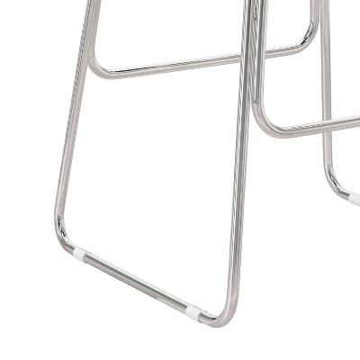 Southlake Backless Metal Counter Height Stool Chrome/Black Vinyl - Hillsdale Furniture - Image 5