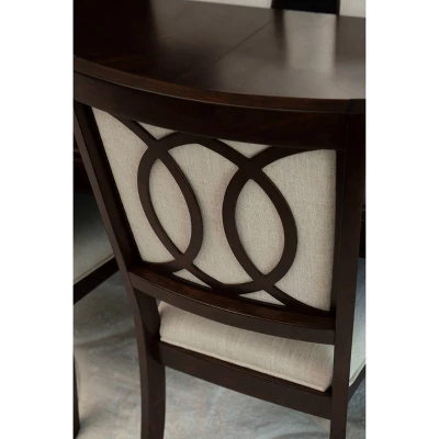 7pc Bristol Formal Wood Dining Set Brown - Abbyson Living - Image 11