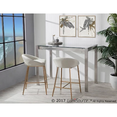 Set Of 2 26" Matisse Glam Counter Height Barstools - LumiSource - Image 8