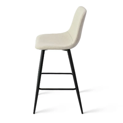 26" Bingo Black Leg With Upholstered Counter Height Stool (Set Of 2 ) -Maison Boucle - Image 4