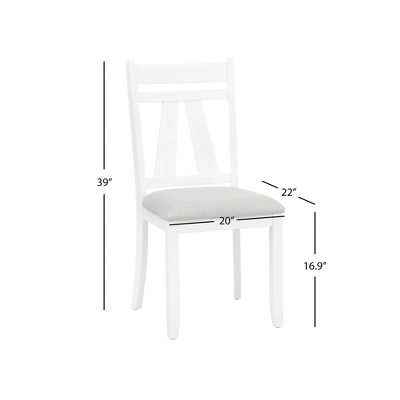 7pc Miller Rectangular Dining Set White - Lifestorey - Image 12