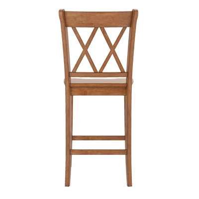 2pk 24" South Hill Double X Back Counter Height Barstools - Inspire Q - Image 3