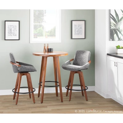 Cosmo Mid-Century Modern Modern Counter Height Barstool - LumiSource - Image 9