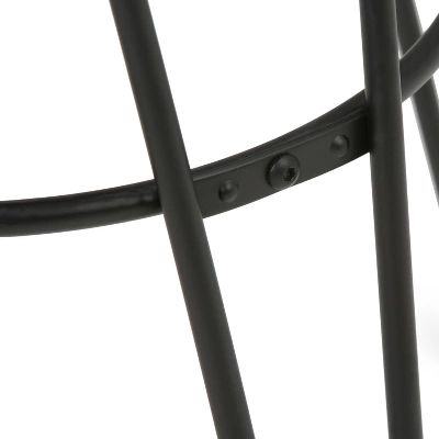 Kendall Metal Barstool With Wood - WyndenHall - Image 4