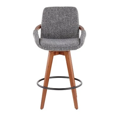 Cosmo Mid-Century Modern Modern Counter Height Barstool - LumiSource - Image 4