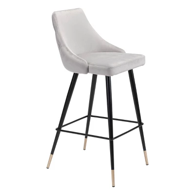 29.5" Luxe Velvet Barstool - ZM Home - Image 8