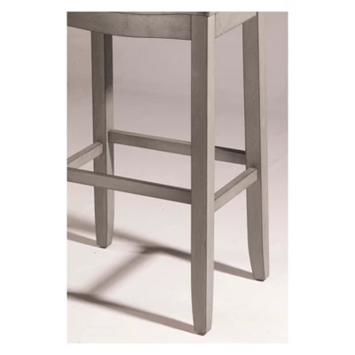 Fiddler Backless 24" NonSwivel Counter Height Barstool Aged Gray - Hillsdale Furniture - Image 2