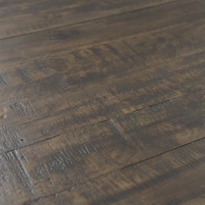 Dex 6pc Extendable Dining Table Set, 4 Ladder Side Chairs And Bench Upholstery Walnut Brown/ Cream Upholstery - Picket House Furnishings - Image 9