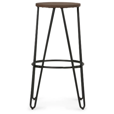 Kendall Metal Barstool With Wood - WyndenHall - Image 5