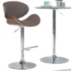 Avondale Bentwood Adjustable Height Gas Lift Barstool - WyndenHall