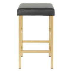 26" Gold Backless Counter Height Barstool - OSP Home Furnishings
