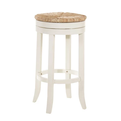 30" Leif Swivel Rush Seat Barstool Antique - Carolina Chair & Table - Image 4