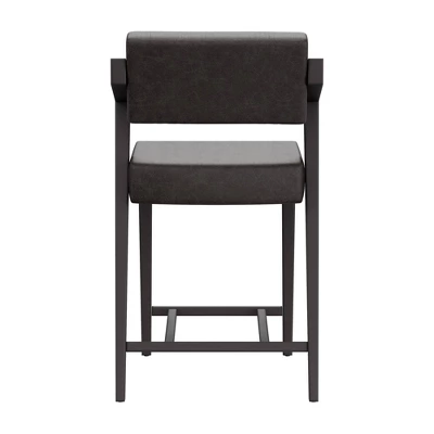 Snyder Counter Height Barstool Black/Gray - Hillsdale Furniture - Image 5