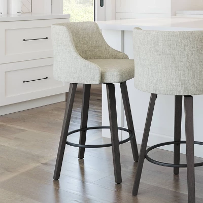 26.88" Ramon Swivel Counter Height Barstool - Amisco - Image 4