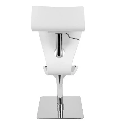 Viva Contemporary Adjustable Barstool Wood/White - LumiSource - Image 3