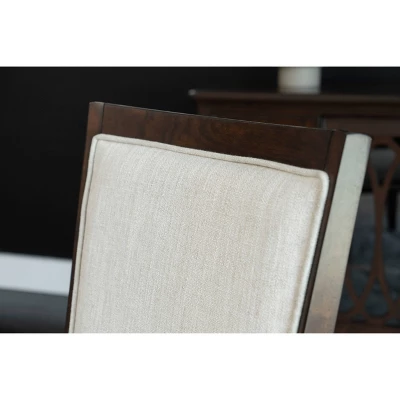 7pc Bristol Formal Wood Dining Set Brown - Abbyson Living - Image 8