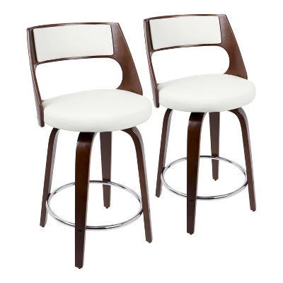 Set Of 2 Cecina Upholstered Counter Height Barstools - Lumisource - Image 13