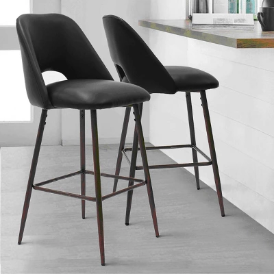 26 Inches Edwin Upholstered Counter Height Stool (Set Of 2) Walnut Leg-The Pop Maison - Image 11