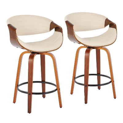 Set Of 2 Symphony Upholstered Counter Height Barstools - Lumisource - Image 12