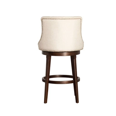 30" Halbrooke Swivel Barstool Smoke/Cream Hillsdale Furniture - Image 2