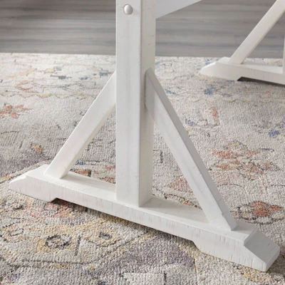 7pc Miller Rectangular Dining Set White - Lifestorey - Image 3