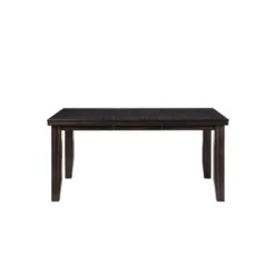 Urbana Extendable Dining Table Wood/Espresso With Black Faux Leather - Acme Furniture