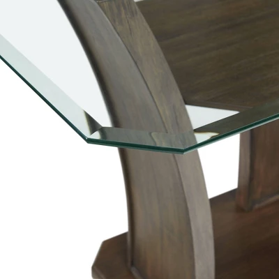 5pc Simms Rectangular Counter Height Dining Set Walnut - Picket House Furnishings - Image 5