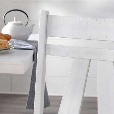 7pc Miller Rectangular Dining Set White - Lifestorey - Image 5